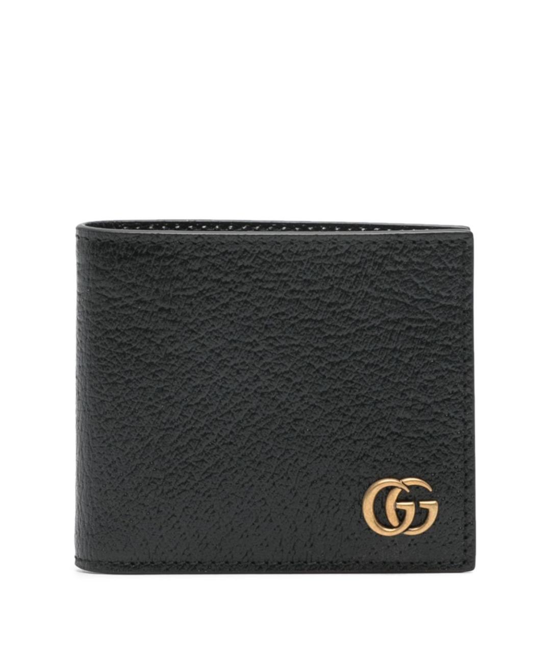 GUCCI Черный кожаный кошелек, фото 1