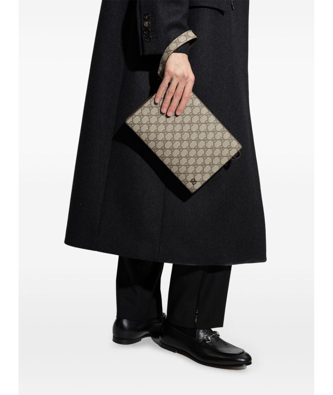 GUCCI Бежевая барсетка, фото 2