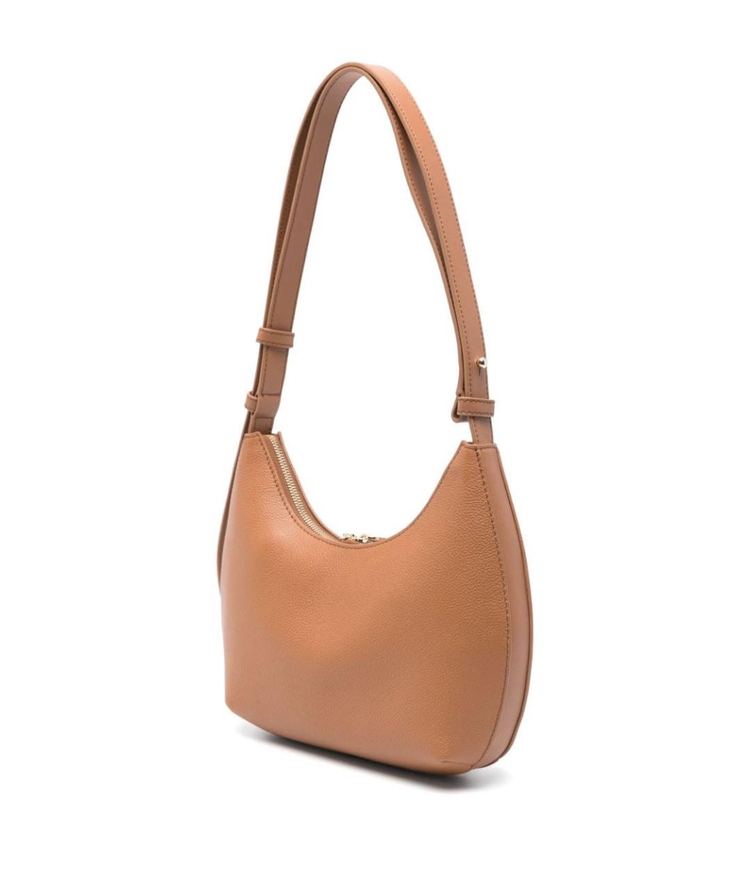 FURLA Бежевая кожаная сумка через плечо, фото 3