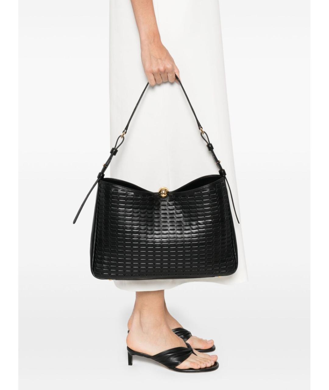 FURLA Черная кожаная сумка через плечо, фото 4