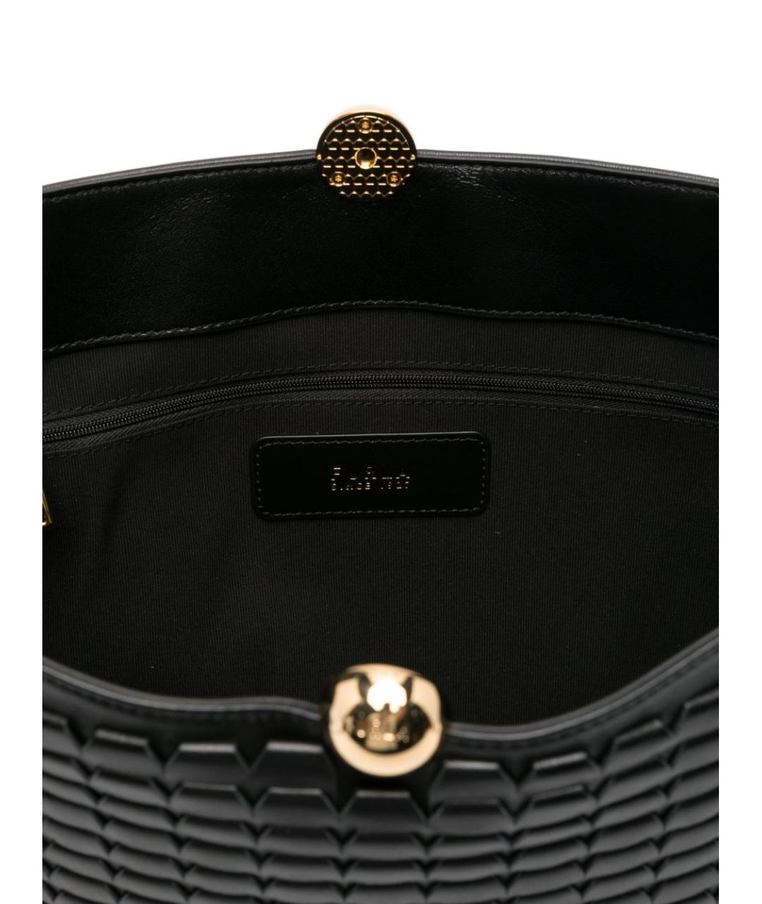 FURLA Черная кожаная сумка через плечо, фото 3