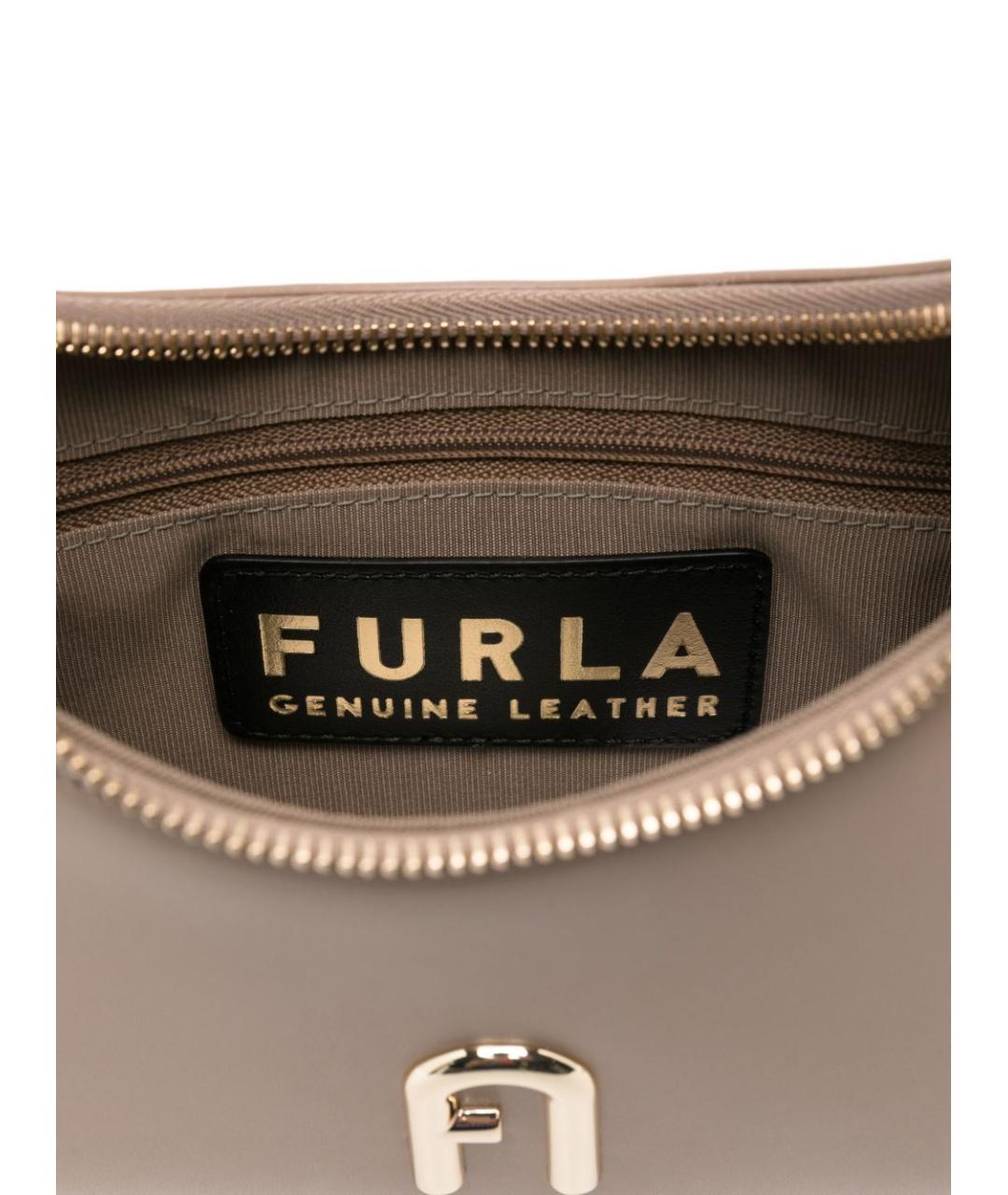 FURLA Розовая кожаная сумка через плечо, фото 2