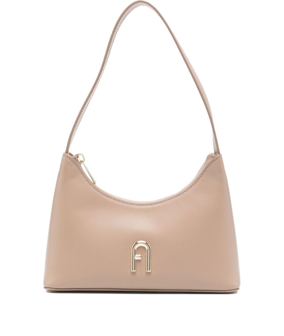 FURLA Розовая кожаная сумка через плечо, фото 1