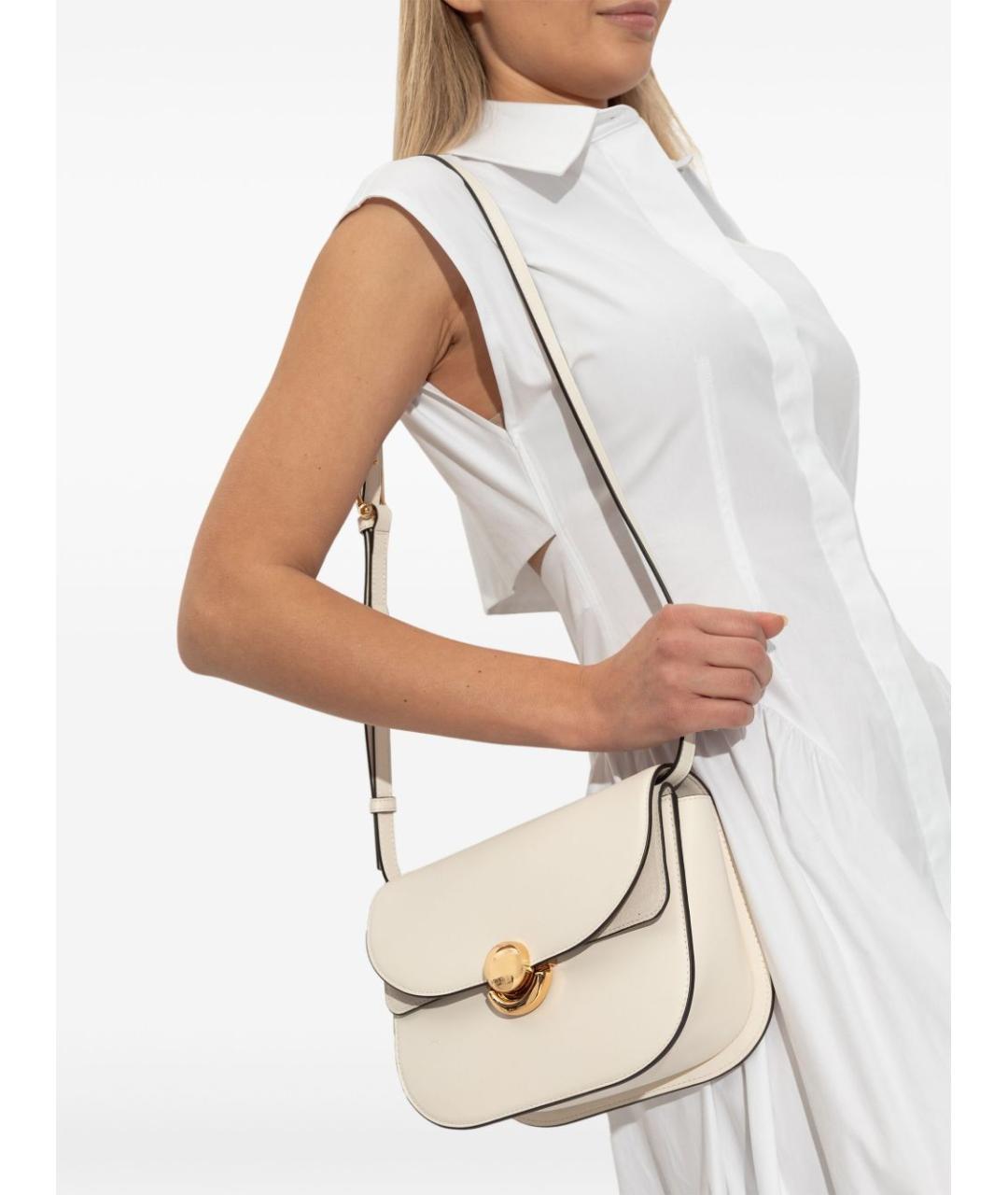 FURLA Белая кожаная сумка через плечо, фото 2