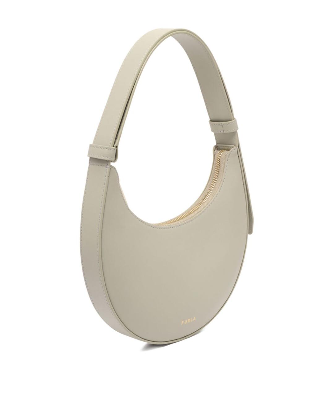 FURLA Бежевая кожаная сумка тоут, фото 2