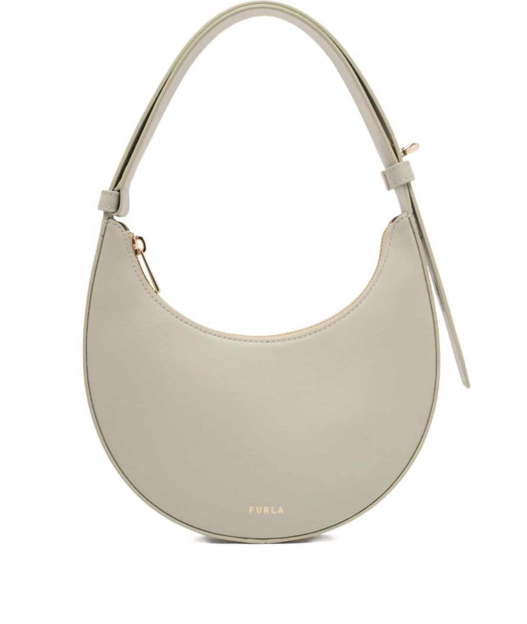 FURLA Бежевая кожаная сумка тоут, фото 1