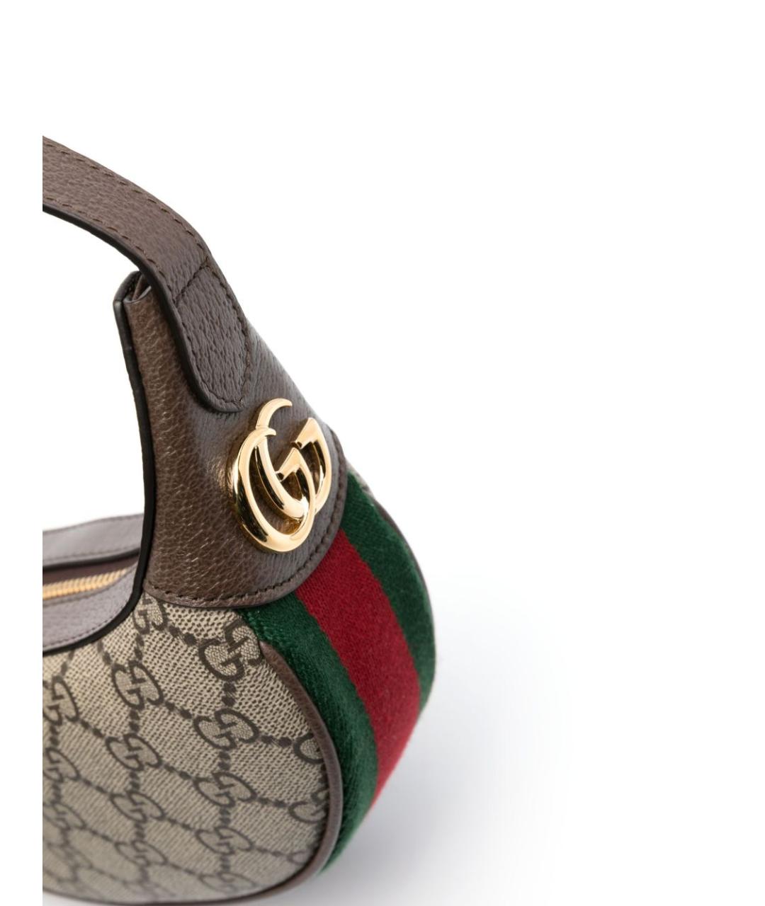 GUCCI Бежевая сумка с короткими ручками, фото 5