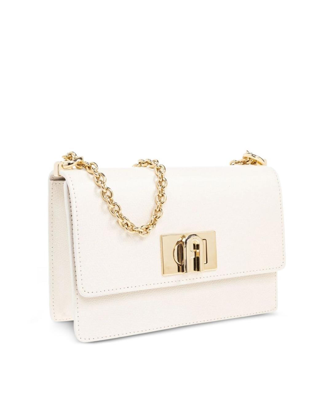 FURLA Белая кожаная сумка через плечо, фото 2