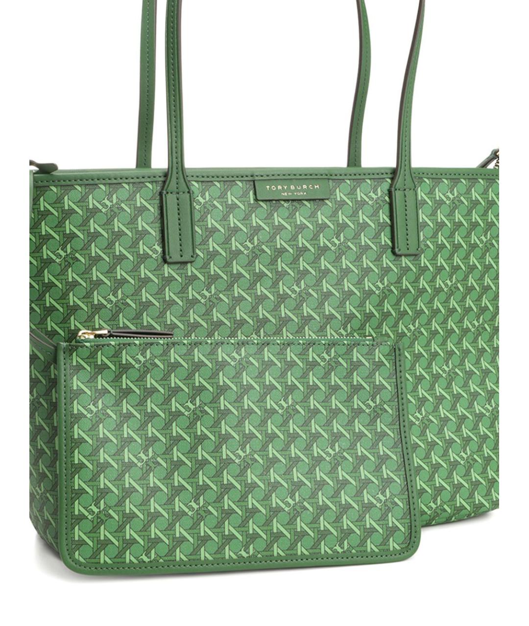 TORY BURCH Зеленая сумка тоут, фото 3