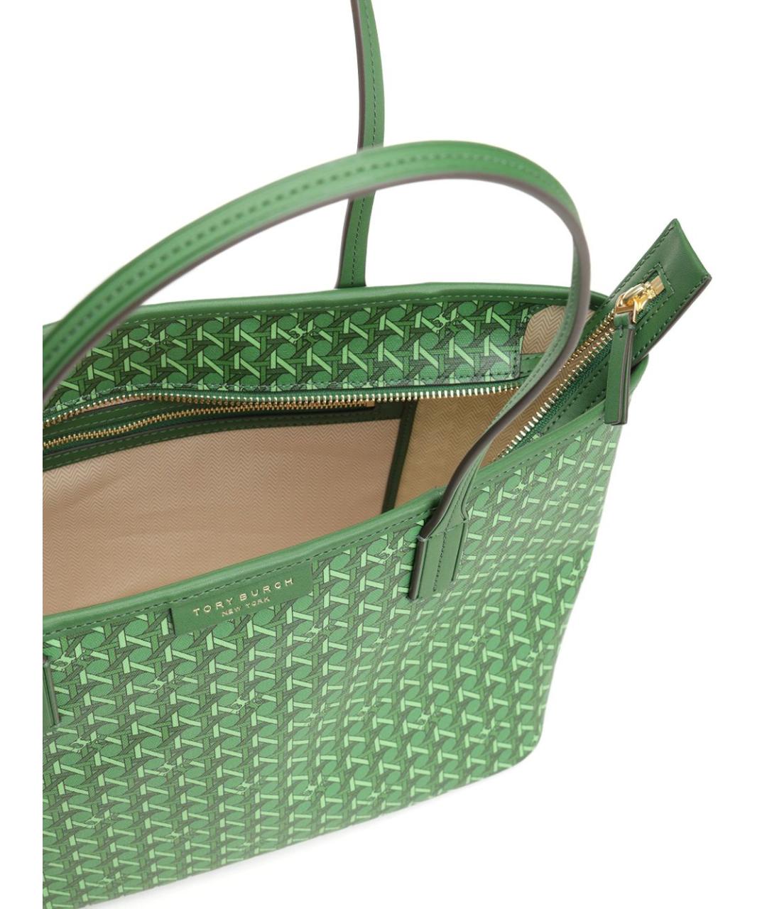 TORY BURCH Зеленая сумка тоут, фото 4