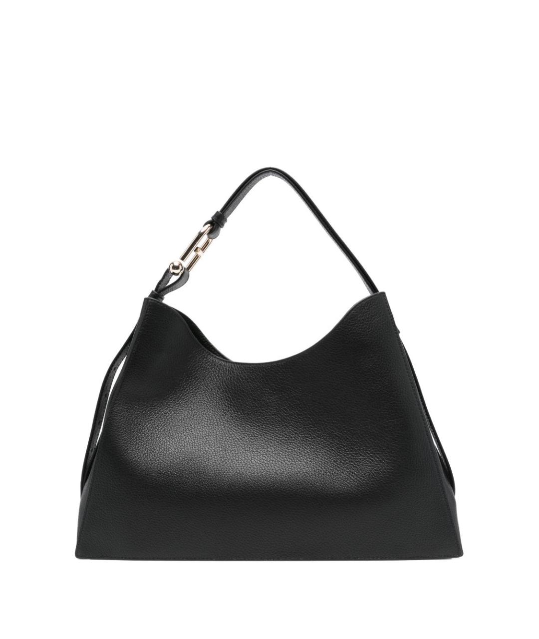 FURLA Черная кожаная сумка через плечо, фото 1