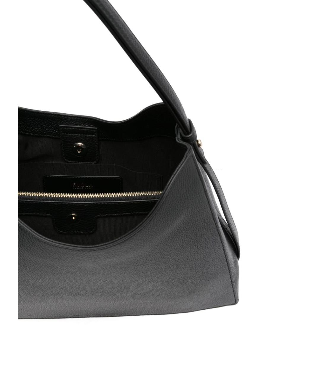 FURLA Черная кожаная сумка через плечо, фото 4