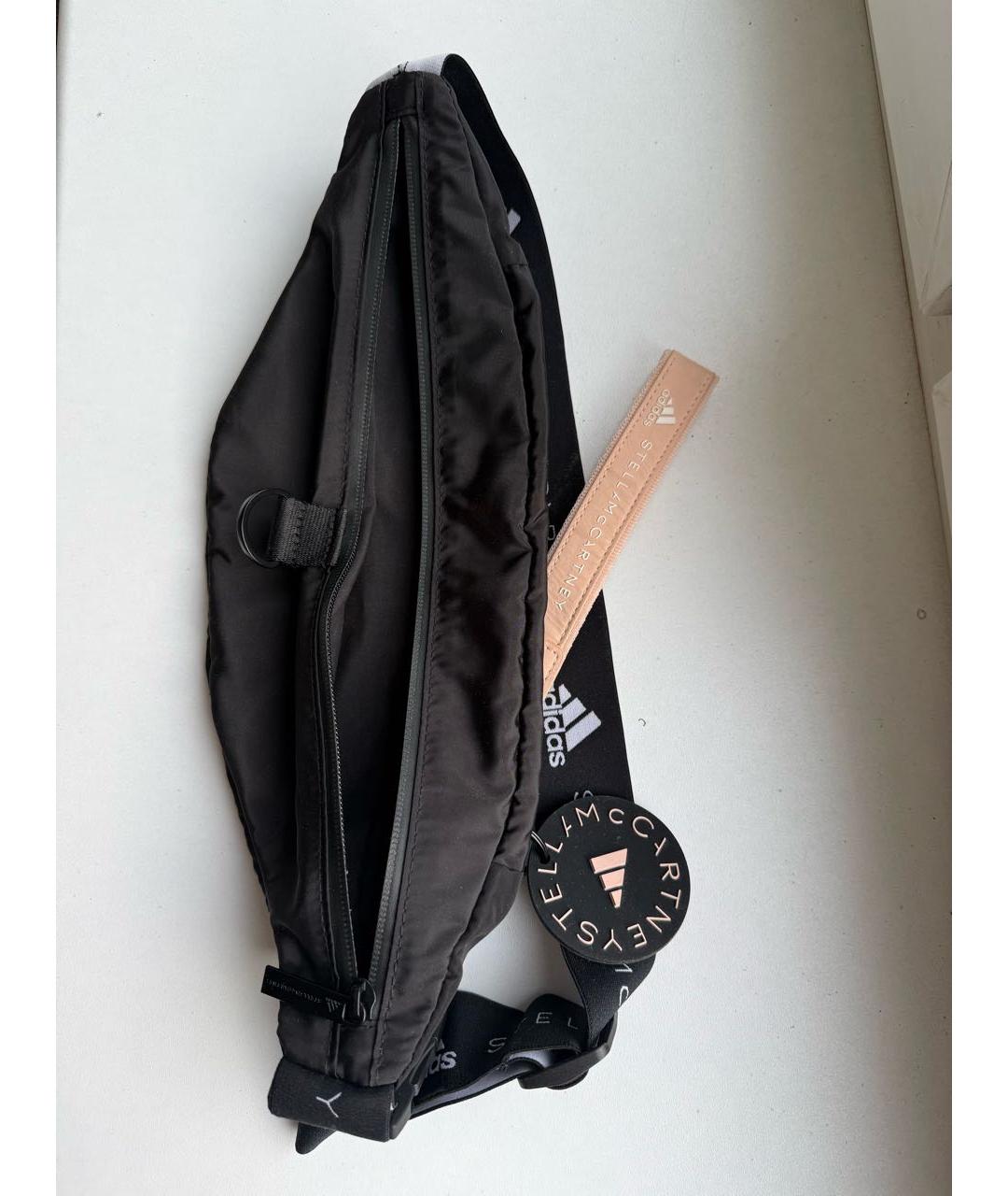 ADIDAS BY STELLA MCCARTNEY Черная тканевая поясная сумка, фото 4