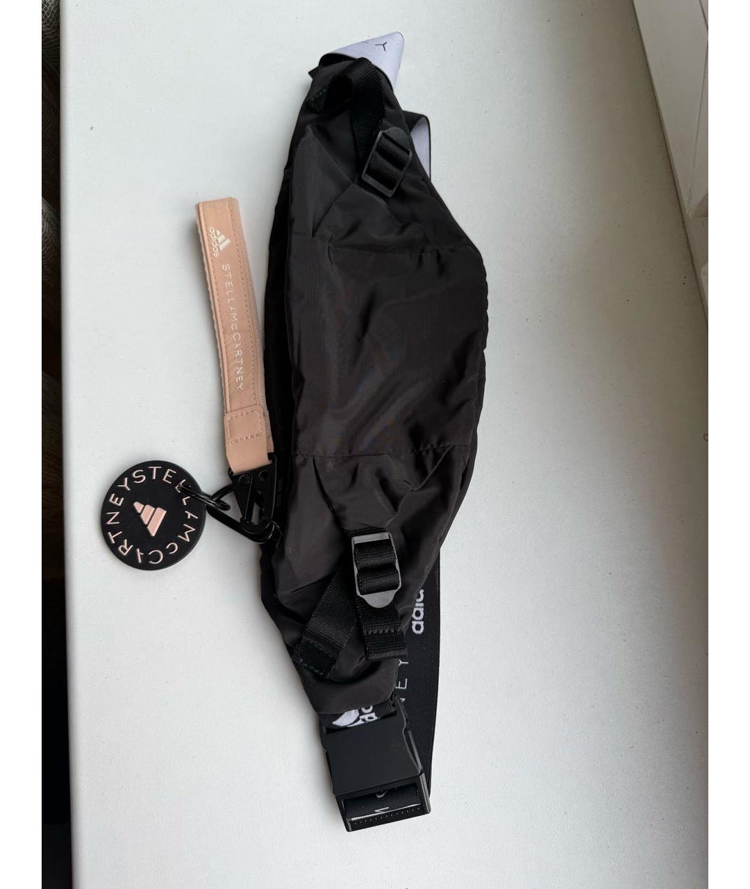 ADIDAS BY STELLA MCCARTNEY Черная тканевая поясная сумка, фото 3