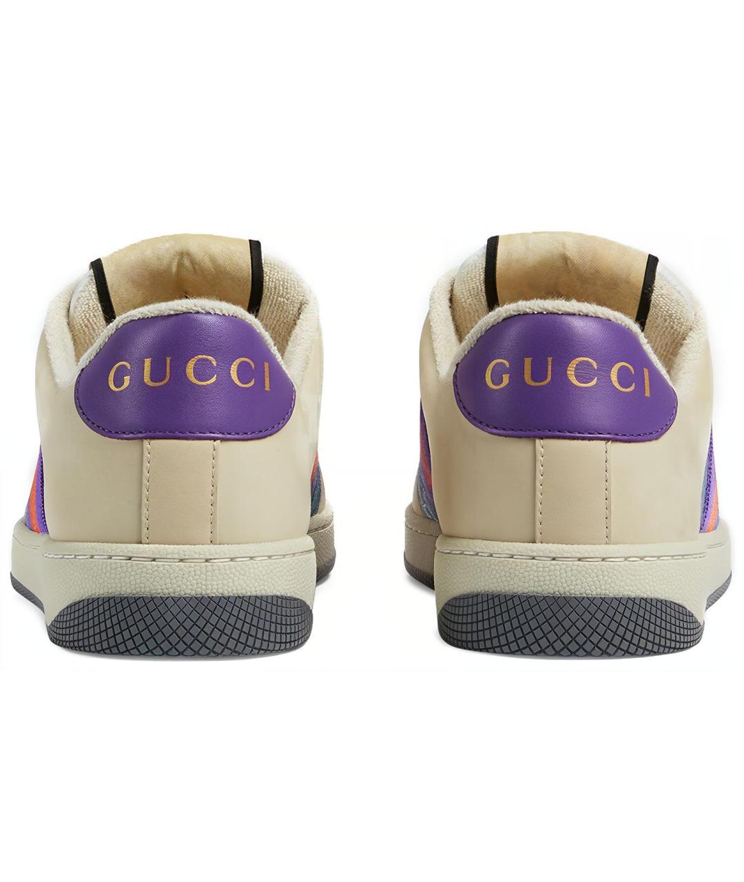 GUCCI Бежевые кроссовки, фото 4