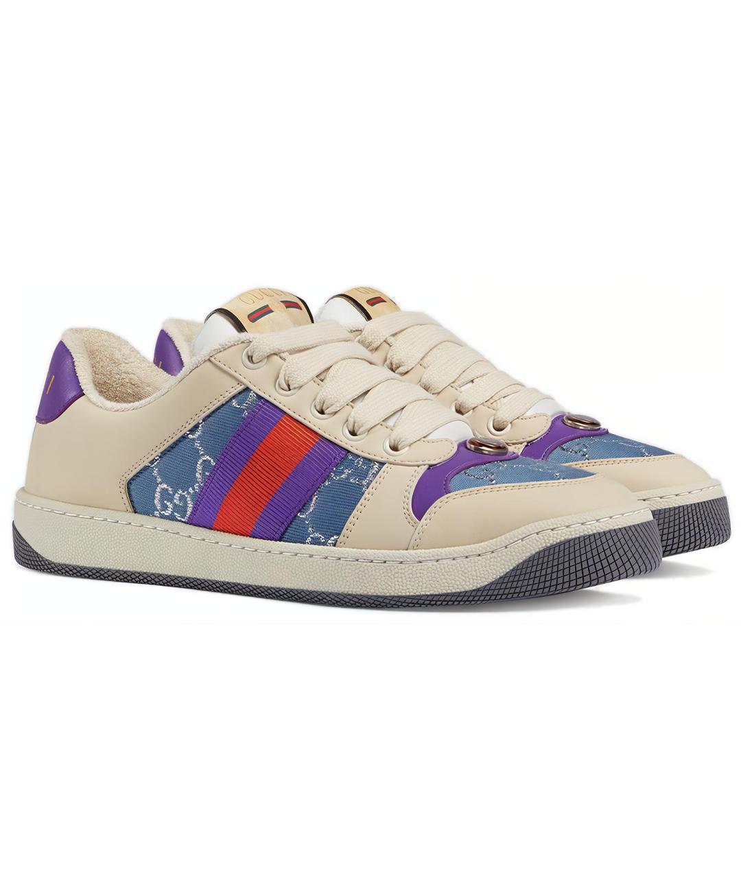 GUCCI Бежевые кроссовки, фото 2