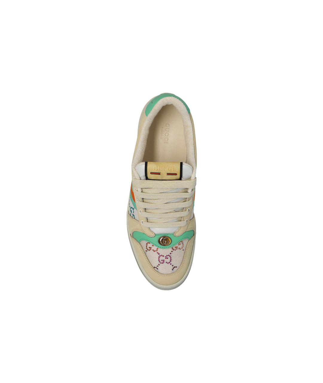 GUCCI Бежевые кеды, фото 5