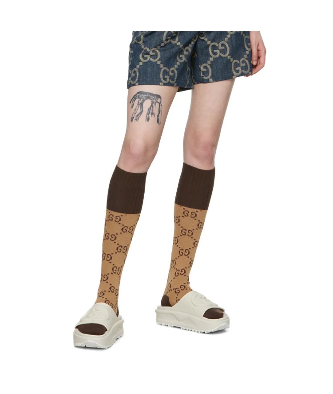 GUCCI Белые шлепанцы, фото 5