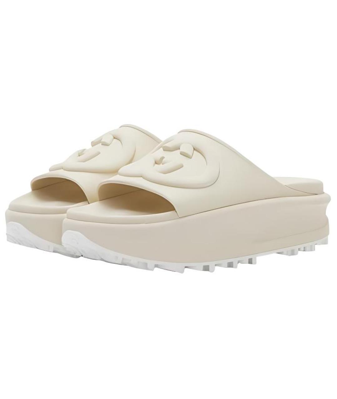 GUCCI Белые шлепанцы, фото 4
