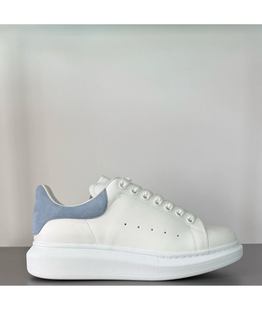 ALEXANDER MCQUEEN Белые кожаные кеды, фото 2