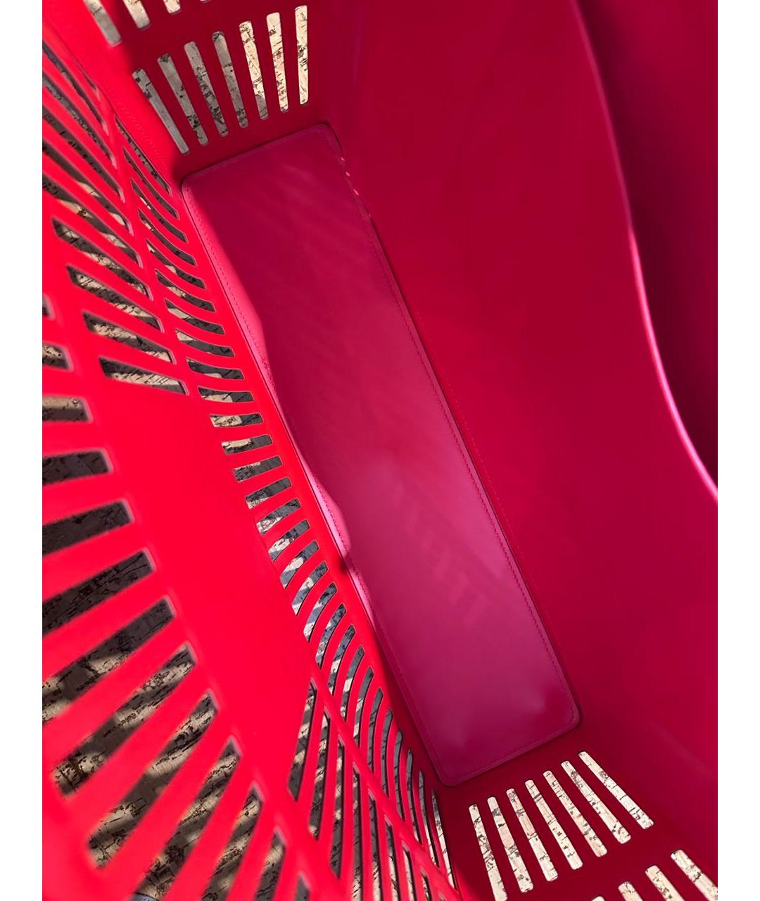BALENCIAGA Красная кожаная сумка тоут, фото 7
