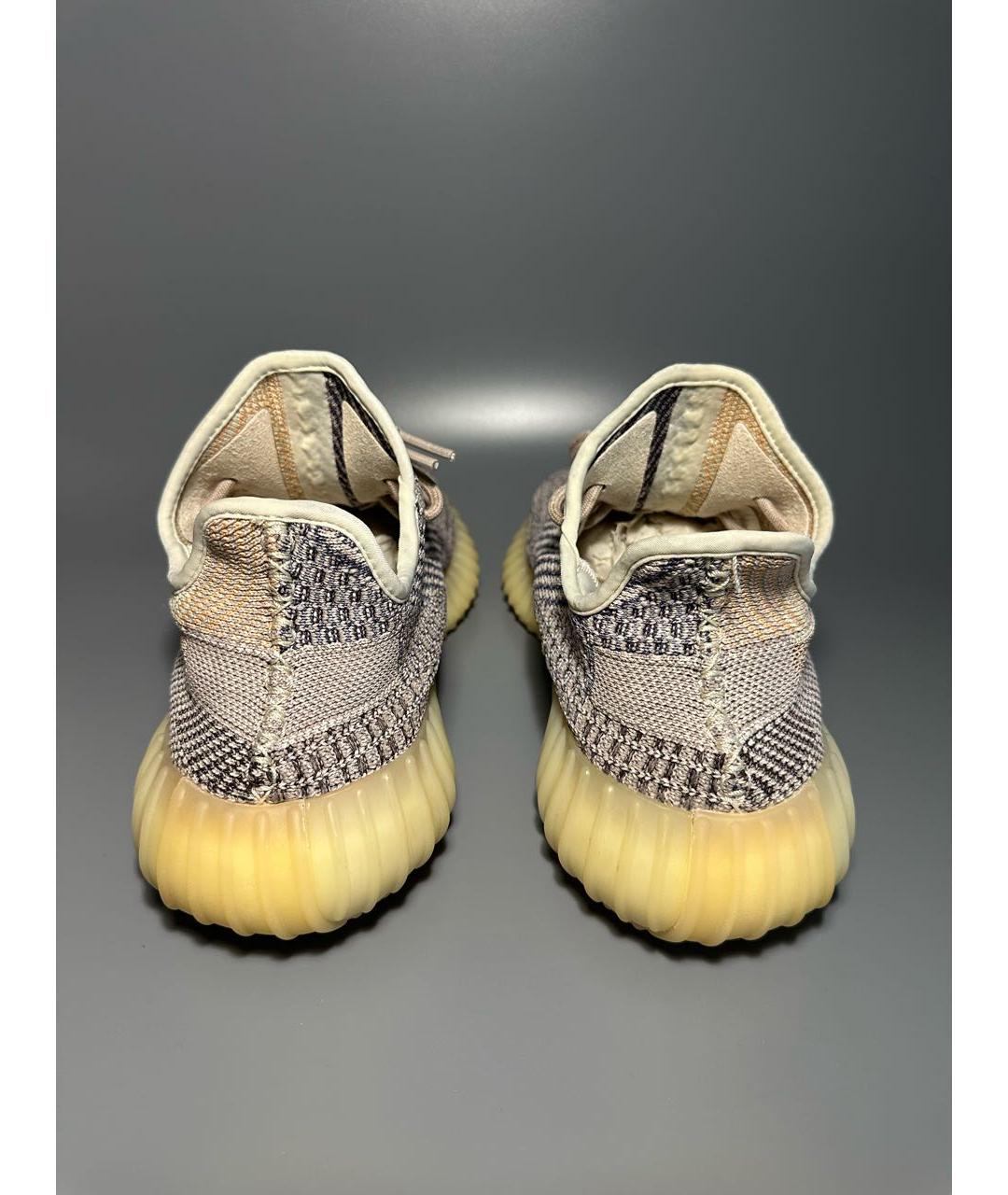ADIDAS YEEZY Бежевые синтетические низкие кроссовки / кеды, фото 4