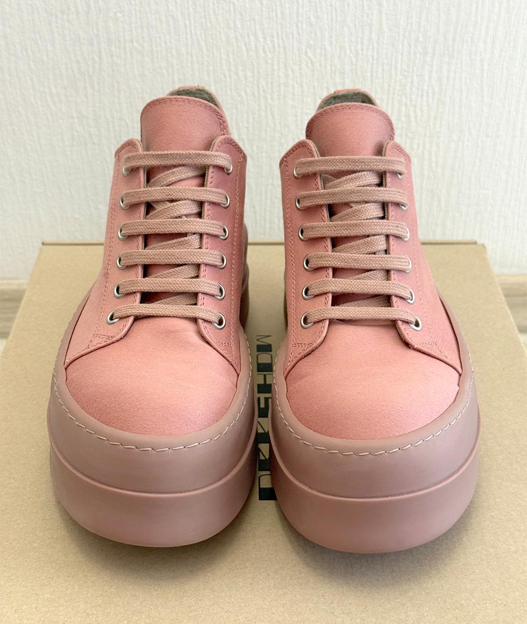 RICK OWENS Розовые кеды, фото 3