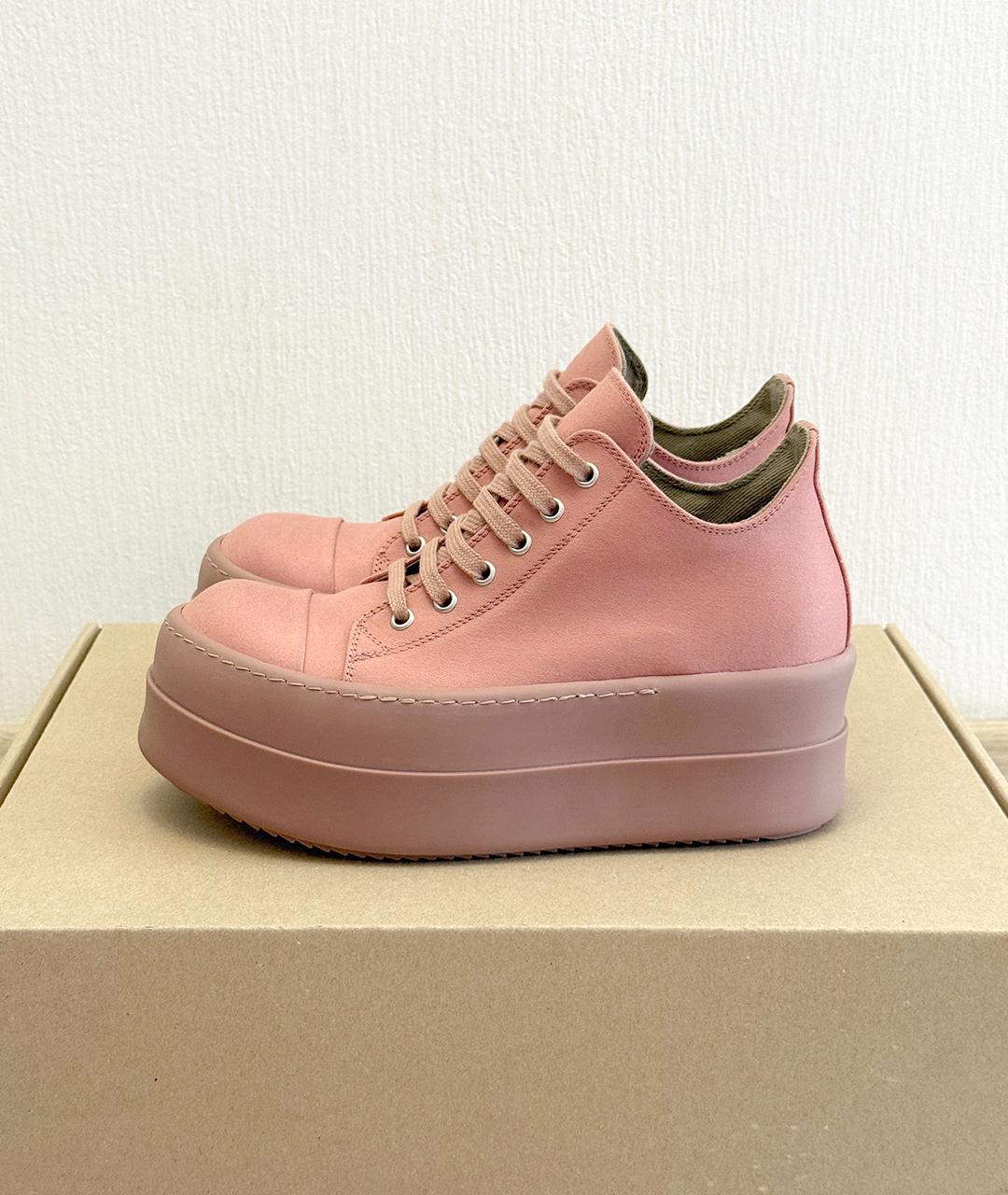 RICK OWENS Розовые кеды, фото 4