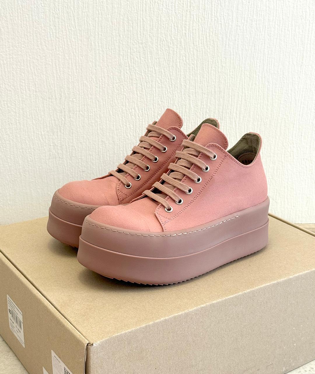 RICK OWENS Розовые кеды, фото 2