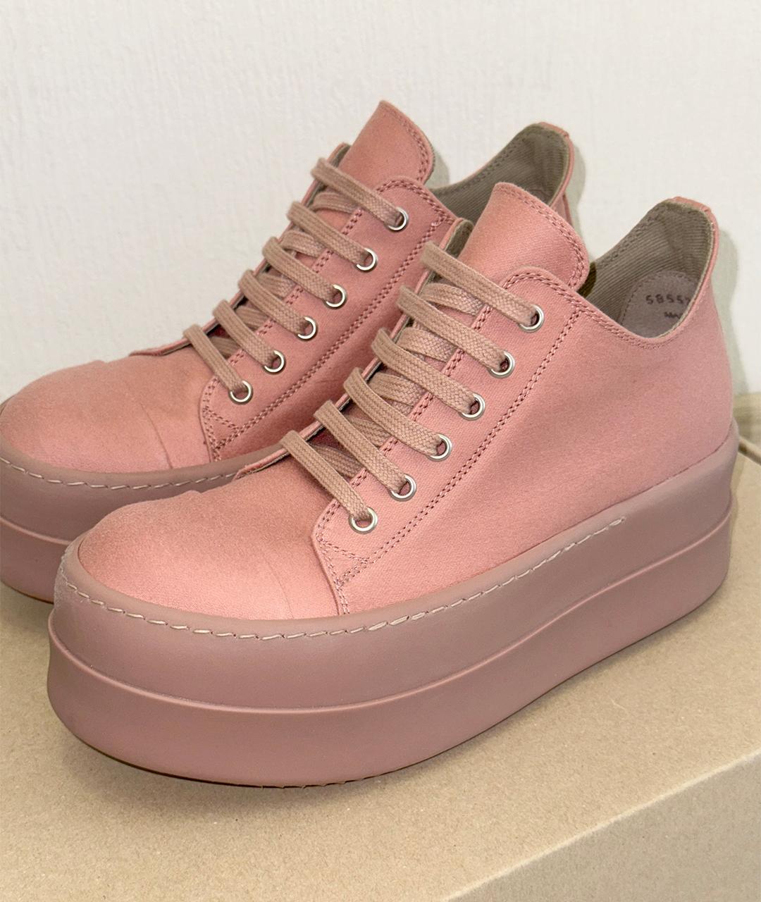 RICK OWENS Розовые кеды, фото 5