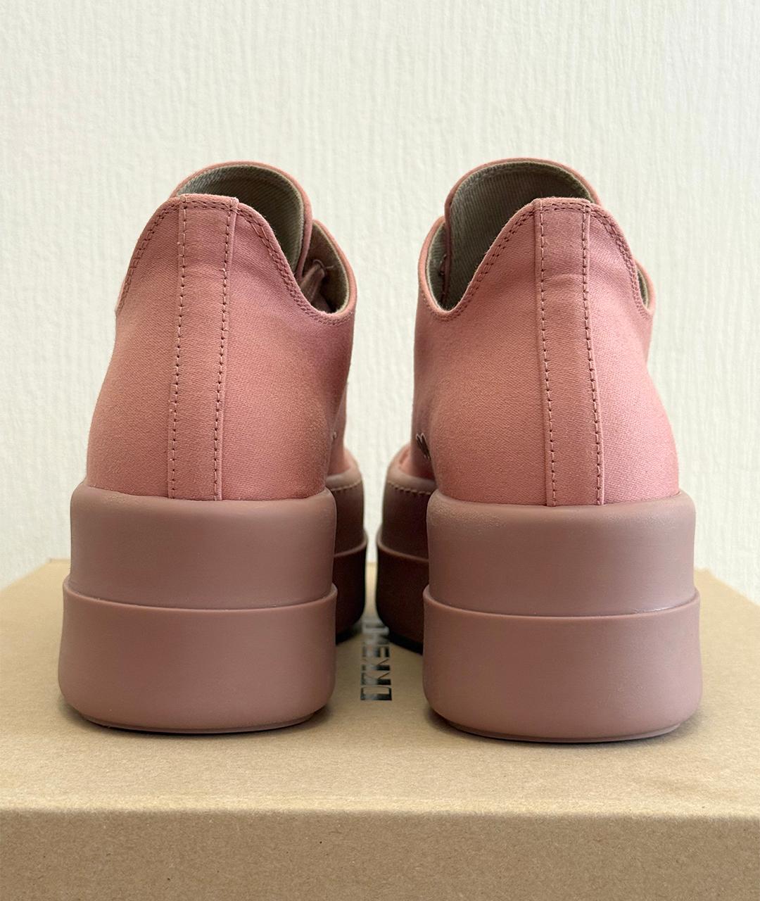 RICK OWENS Розовые кеды, фото 6