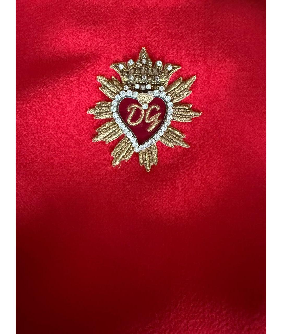 DOLCE&GABBANA Красное шерстяное платье, фото 4