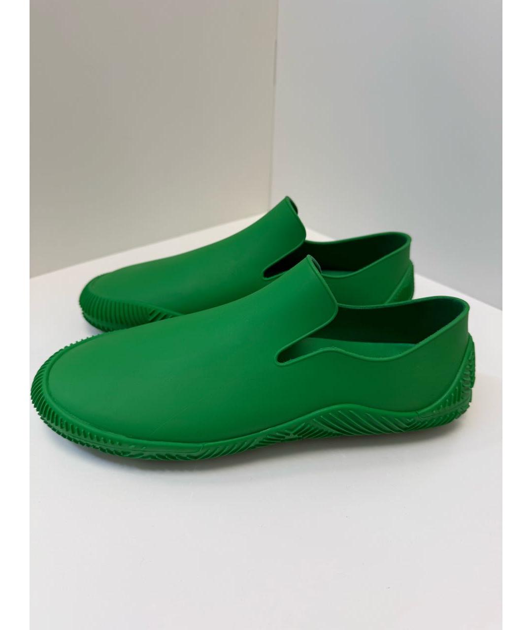 BOTTEGA VENETA Зеленые резиновые кеды, фото 5