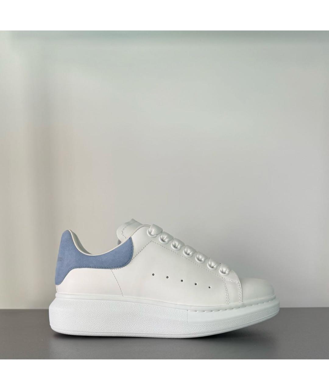 ALEXANDER MCQUEEN Белые кожаные кеды, фото 2