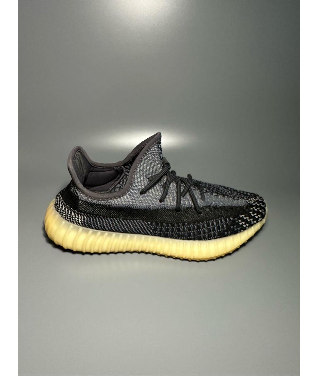 ADIDAS YEEZY Черные синтетические низкие кроссовки / кеды, фото 8