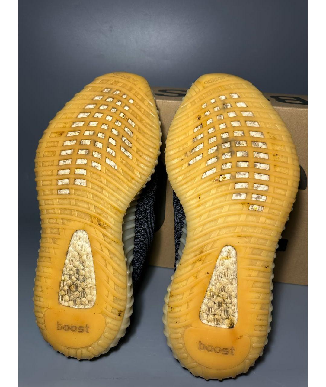 ADIDAS YEEZY Черные синтетические низкие кроссовки / кеды, фото 7