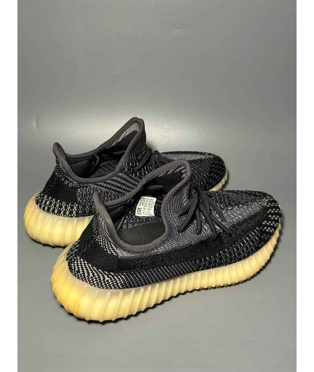 ADIDAS YEEZY Черные синтетические низкие кроссовки / кеды, фото 5