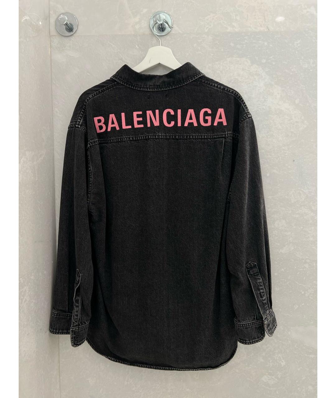 BALENCIAGA Серая деним рубашка, фото 2