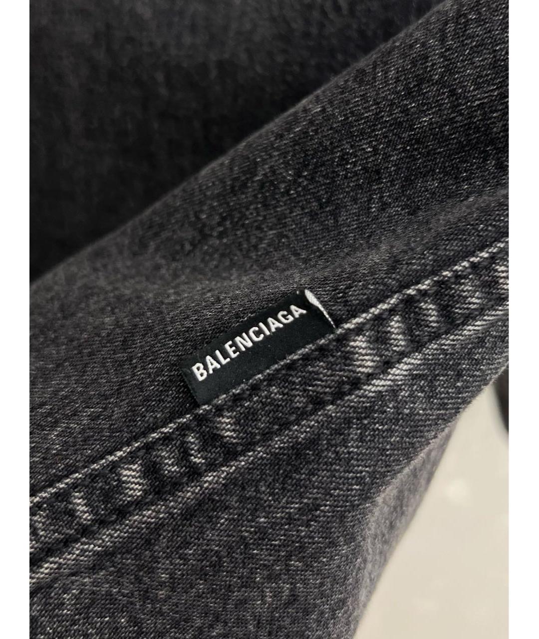 BALENCIAGA Серая деним рубашка, фото 4