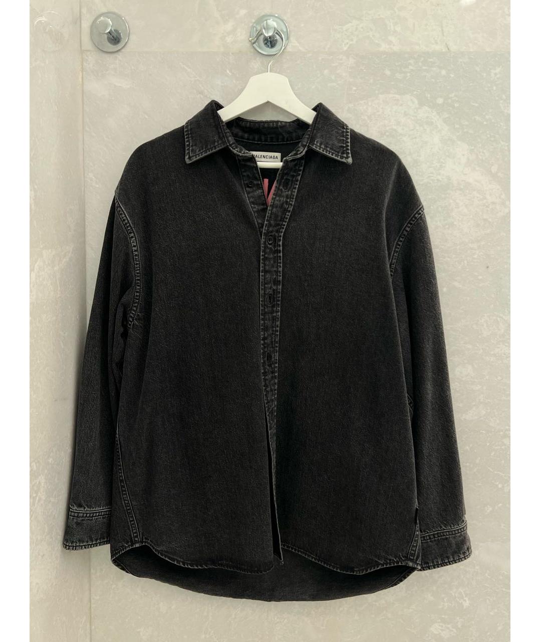 BALENCIAGA Серая деним рубашка, фото 6
