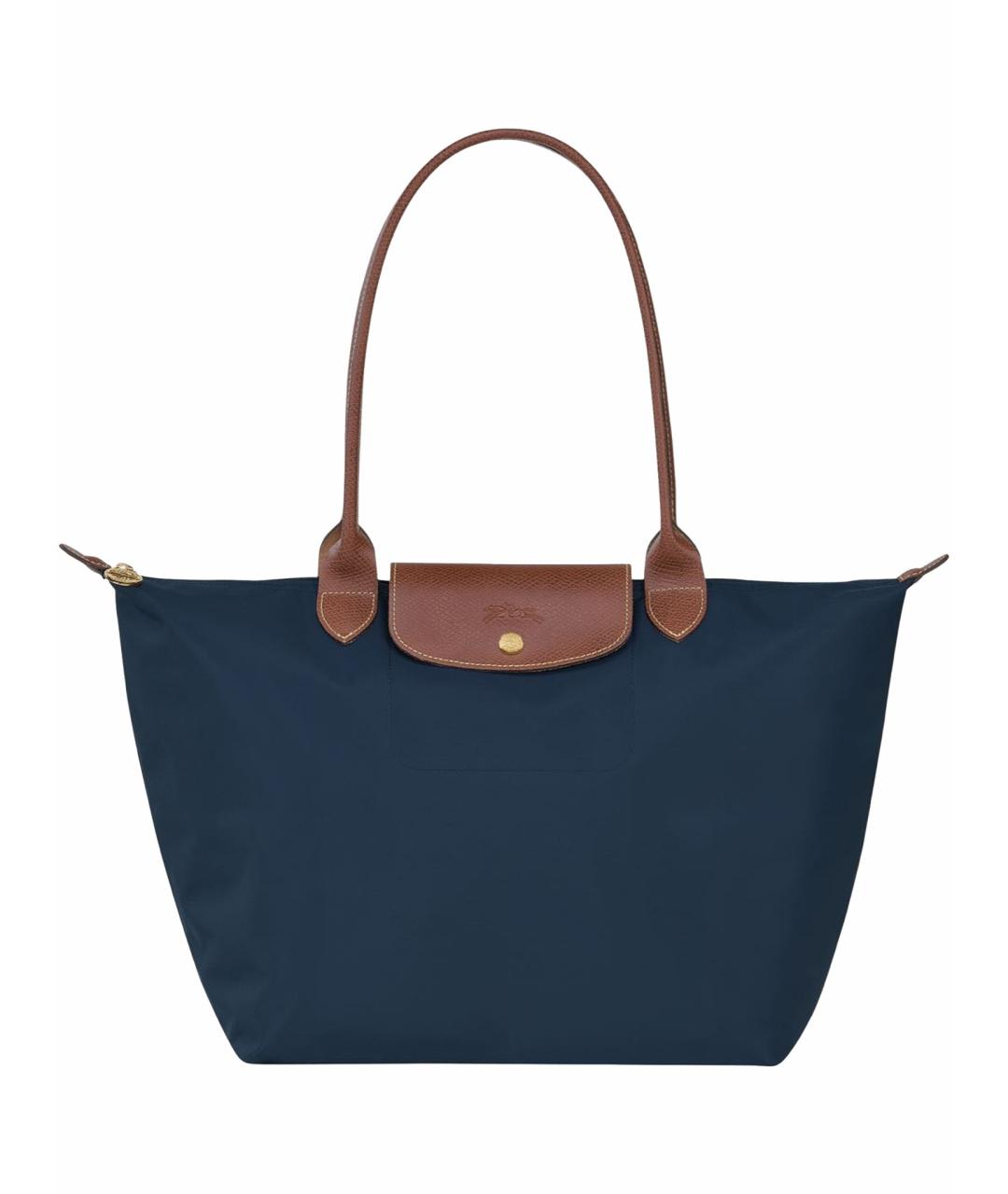 LONGCHAMP Темно-синяя сумка тоут, фото 1