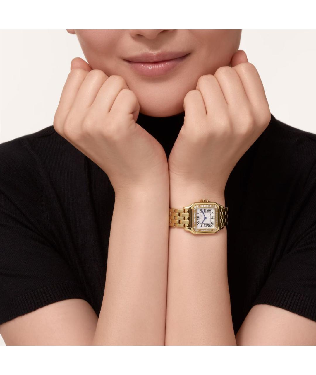 CARTIER Золотые часы из желтого золота, фото 2