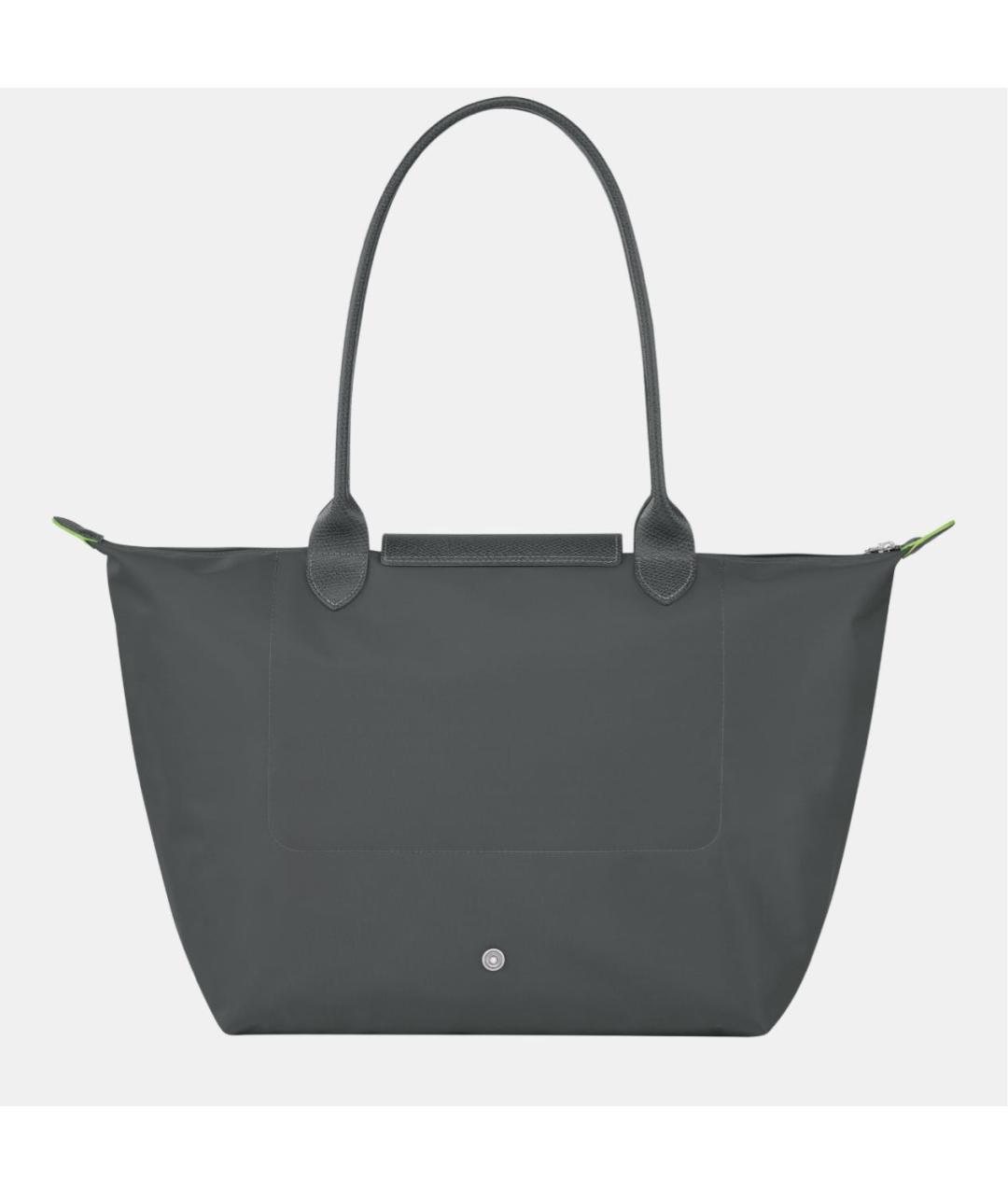 LONGCHAMP Серая кожаная сумка тоут, фото 3