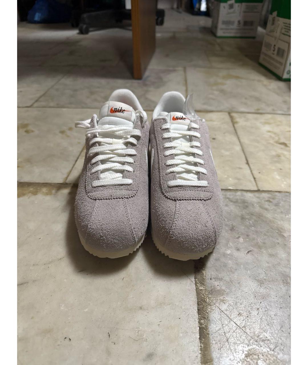 NIKE Серые замшевые низкие кроссовки / кеды, фото 2