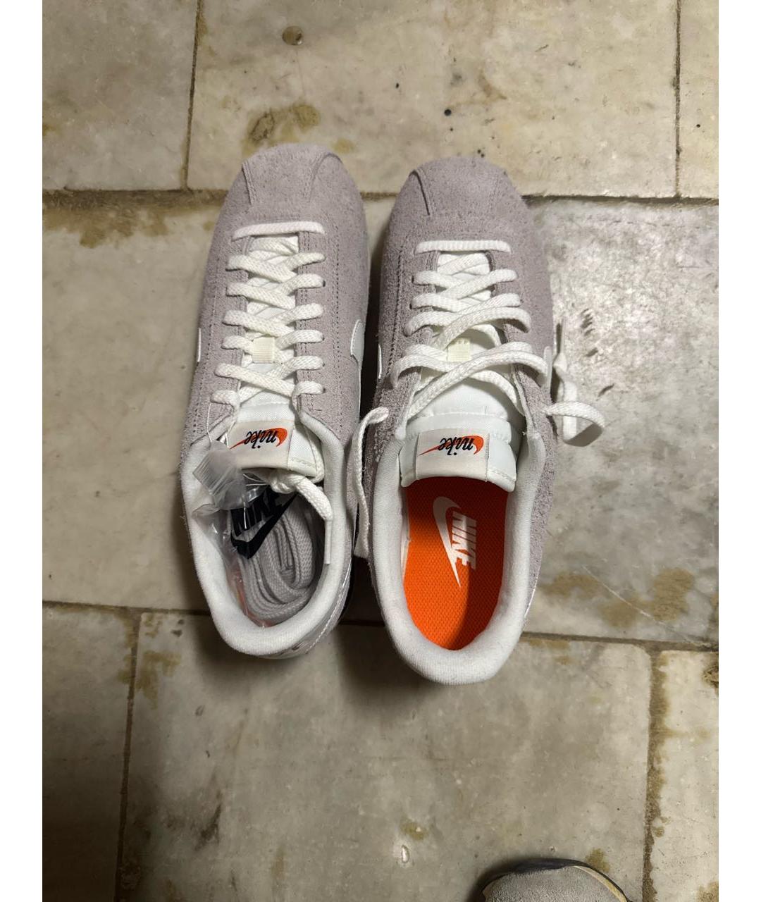 NIKE Серые замшевые низкие кроссовки / кеды, фото 3