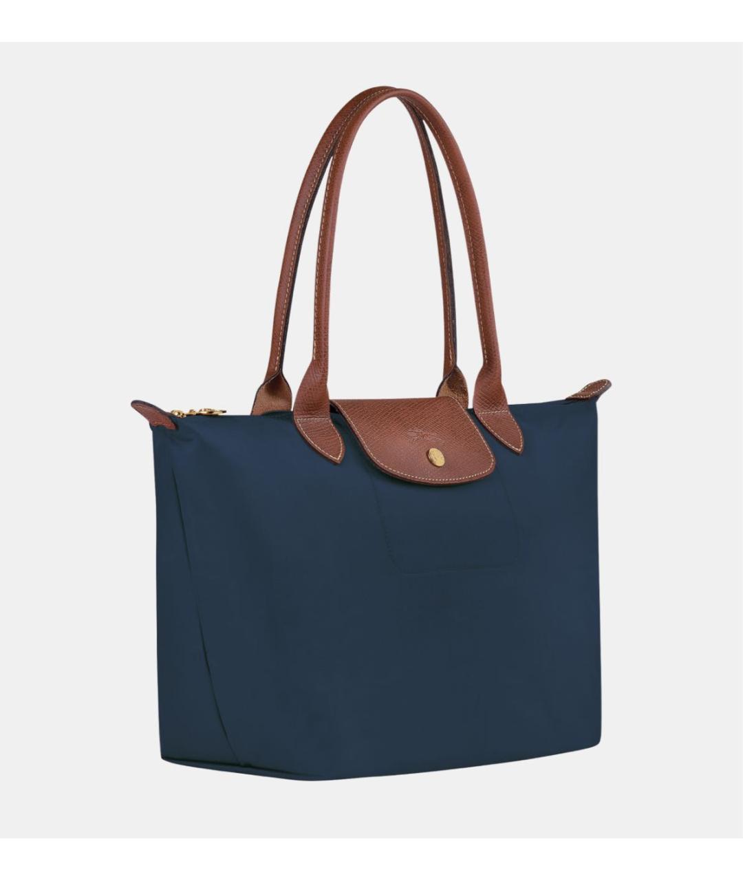 LONGCHAMP Темно-синяя кожаная сумка тоут, фото 2