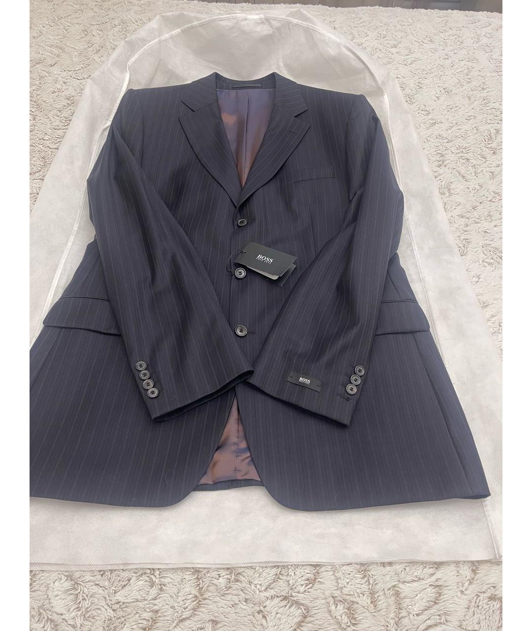 HUGO BOSS Темно-синий классический костюм, фото 6