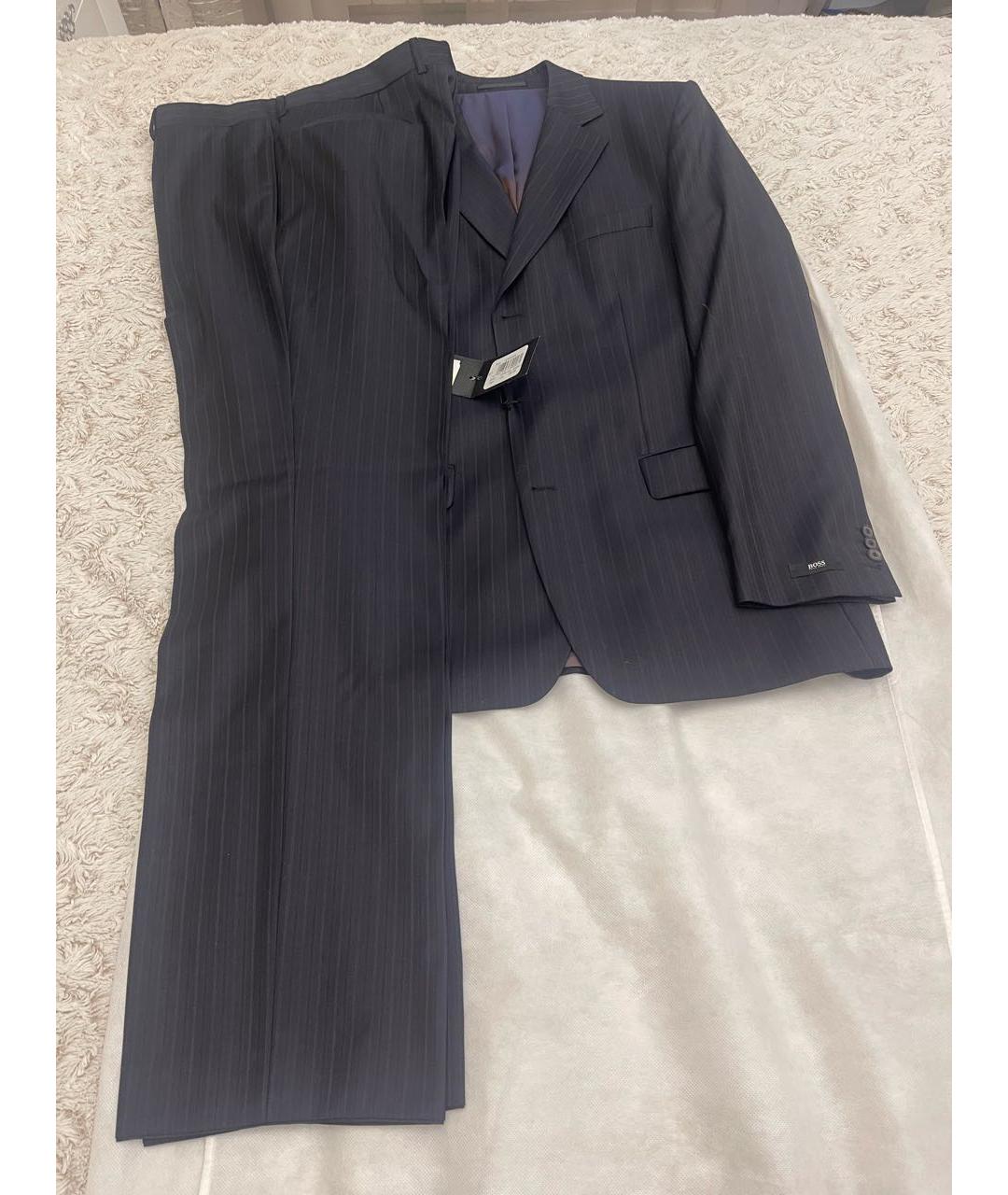 HUGO BOSS Темно-синий классический костюм, фото 2