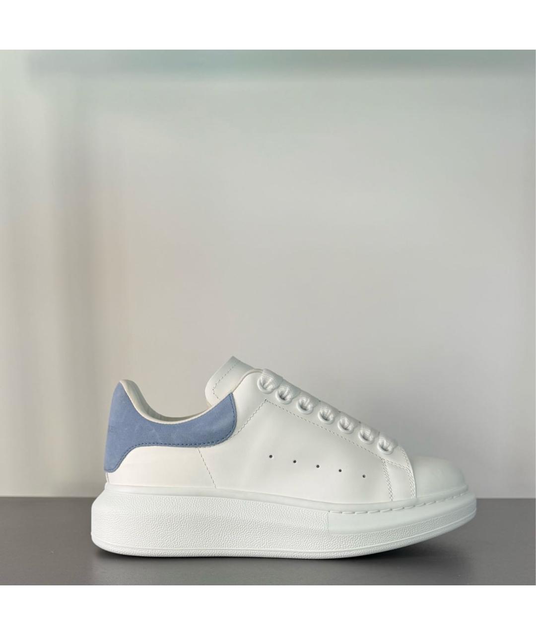 ALEXANDER MCQUEEN Белые кожаные кеды, фото 2