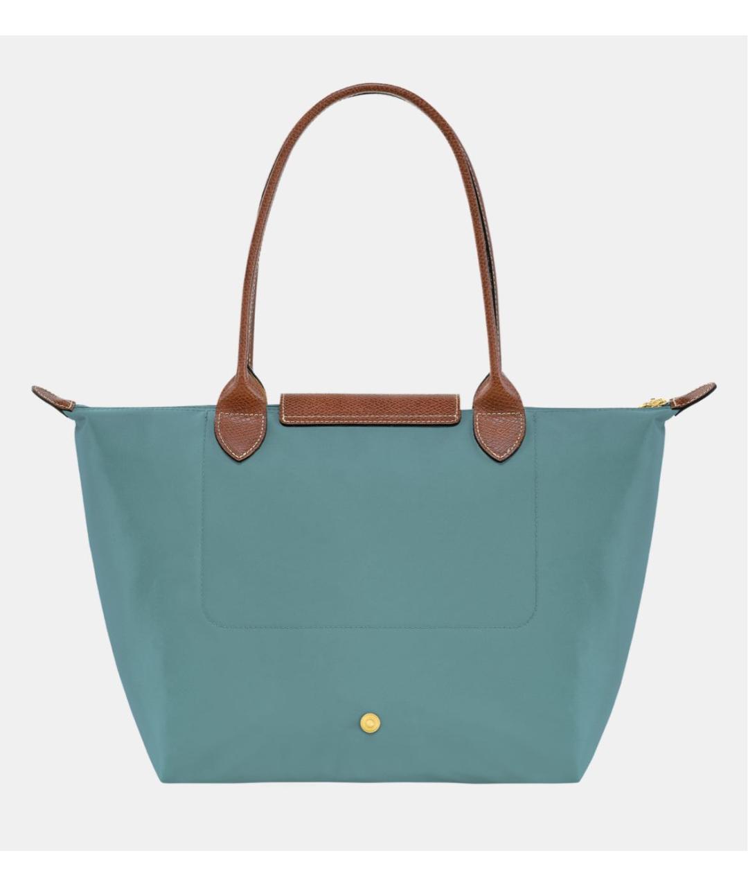 LONGCHAMP Голубая кожаная сумка тоут, фото 3
